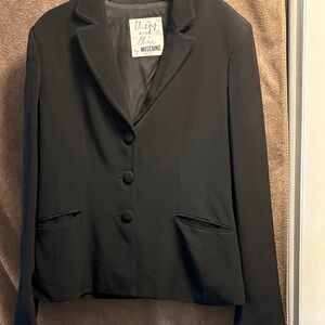 REDUCED Vintage Moschino Cheap and Chic Black Suit Jacket